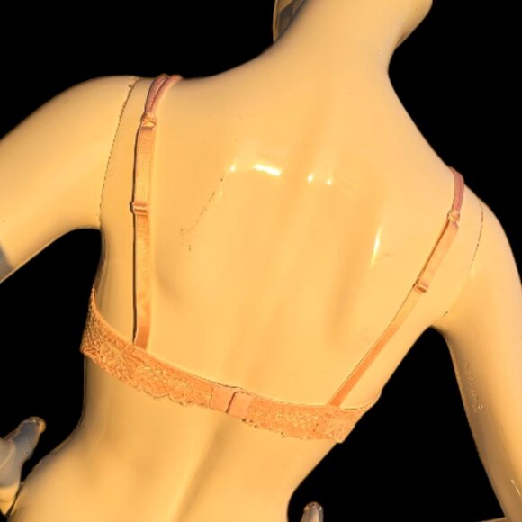 FELINA LINGERIE Peach Lace Bra sz 36C - Picture 5 of 9